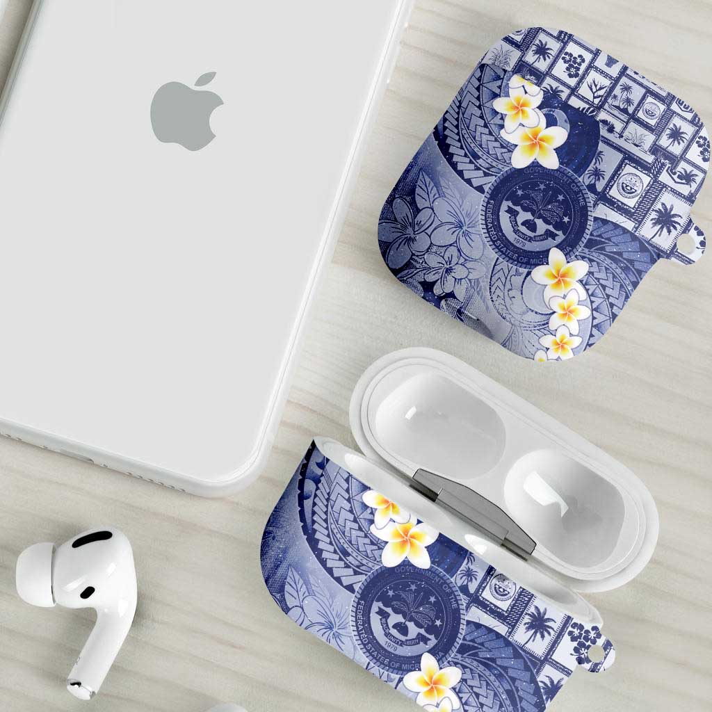 Federated States Of Micronesia Christmas AirPods Case Retro Style Dark Version - Polynesian Pride