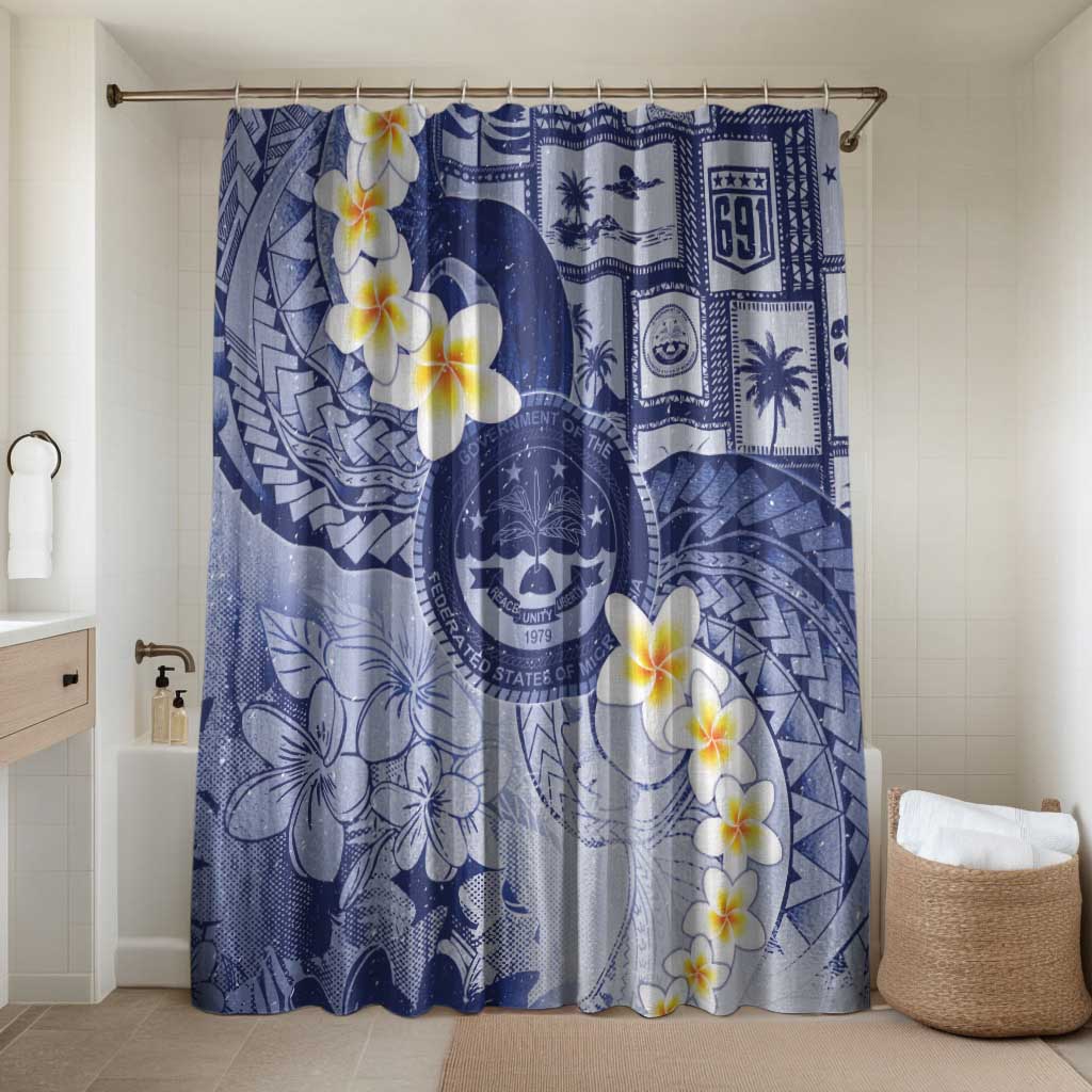 Federated States Of Micronesia Christmas Bathroom Set Retro Style Dark Version - Polynesian Pride