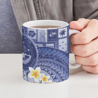 Federated States Of Micronesia Christmas Ceramic Mug Retro Style Dark Version - Polynesian Pride