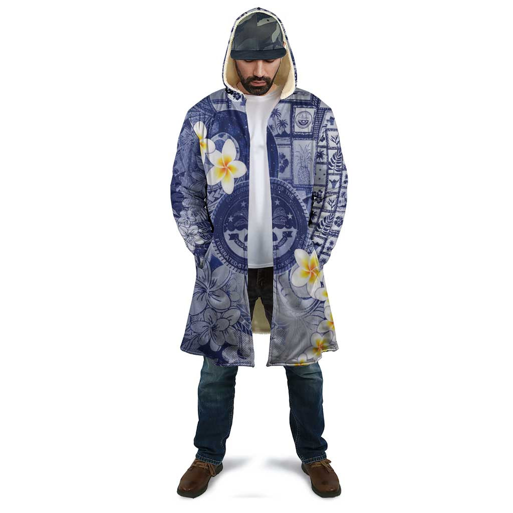 Federated States Of Micronesia Christmas Cloak Retro Style Dark Version - Polynesian Pride