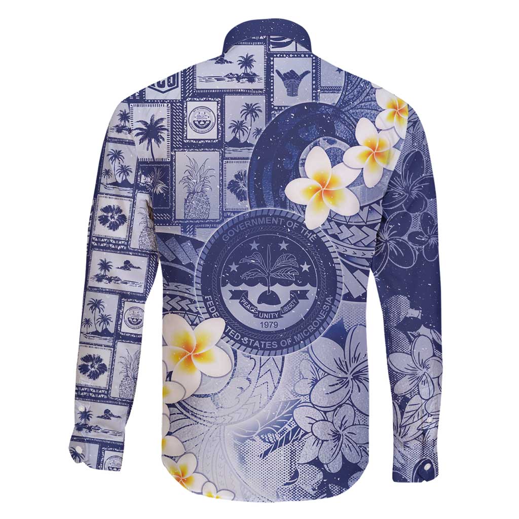 Federated States Of Micronesia Christmas Family Matching Mermaid Dress and Hawaiian Shirt Retro Style Dark Version - Polynesian Pride