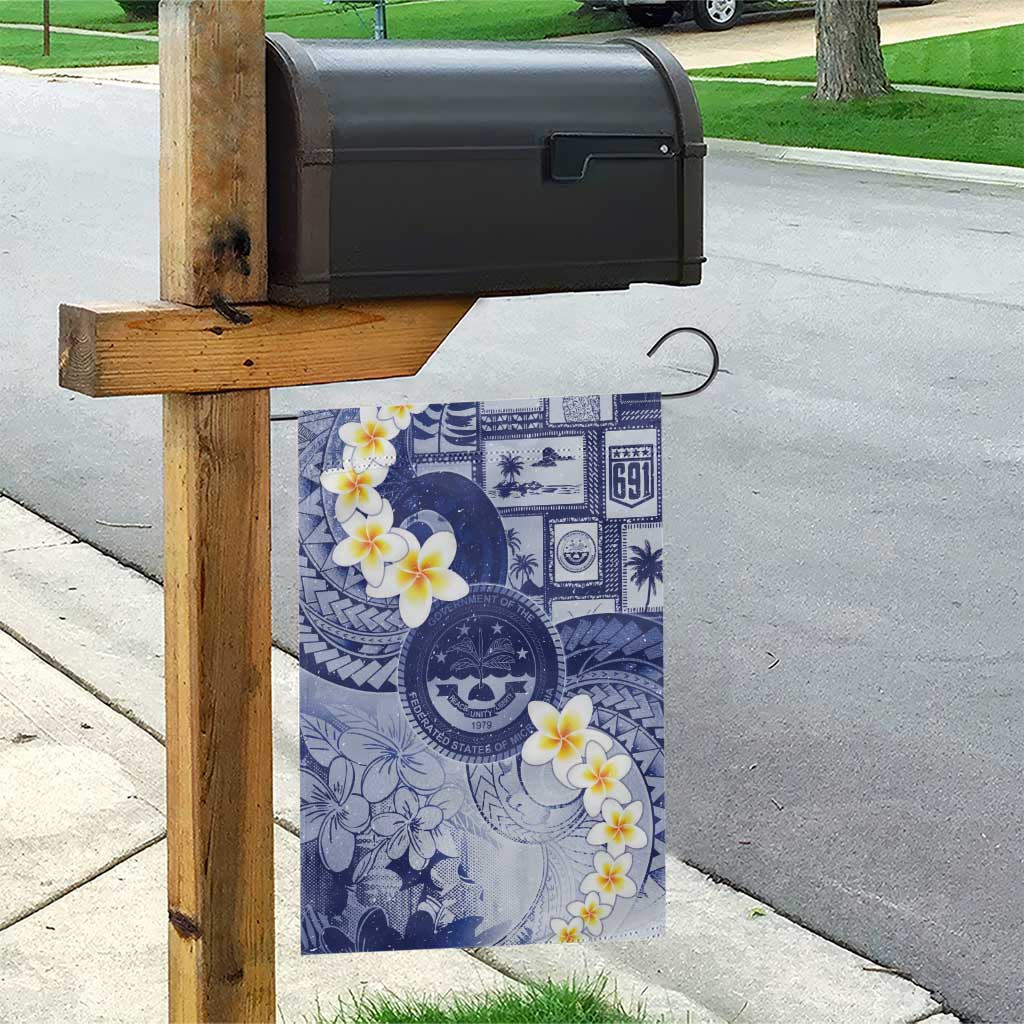 Federated States Of Micronesia Christmas Garden Flag Retro Style Dark Version - Polynesian Pride