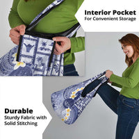 Federated States Of Micronesia Christmas Grocery Bag Retro Style Dark Version - Polynesian Pride