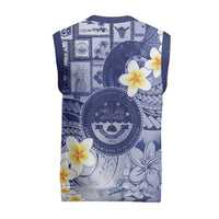 Federated States Of Micronesia Christmas Knitted V-Neck Vest Retro Style Dark Version LT05 - Polynesian Pride