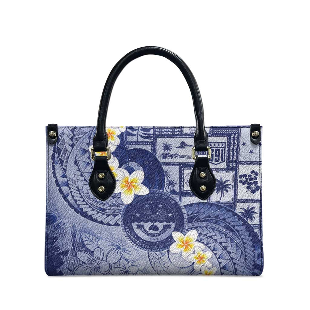 Federated States Of Micronesia Christmas Leather Bag Retro Style Dark Version - Polynesian Pride