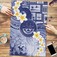 Federated States Of Micronesia Christmas Puzzle Retro Style Dark Version - Polynesian Pride