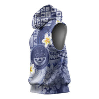 Federated States Of Micronesia Christmas Sleeveless Hoodie Retro Style Dark Version - Polynesian Pride