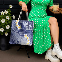 Federated States Of Micronesia Christmas Tote Bag Retro Style Dark Version - Polynesian Pride