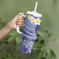 Federated States Of Micronesia Christmas Tumbler With Handle Retro Style Dark Version - Polynesian Pride