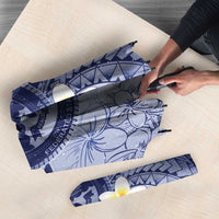 Federated States Of Micronesia Christmas Umbrella Retro Style Dark Version - Polynesian Pride