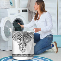Personalised Melanesian Brotherhood Laundry Basket With Tribal Pattern - Polynesian Pride