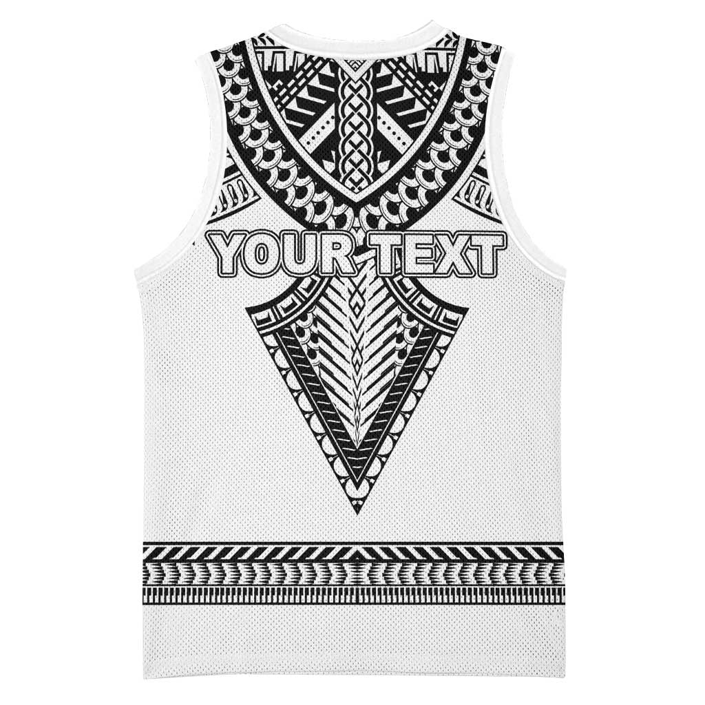 Personalised Melanesian Brotherhood Basketball Jersey With Tribal Pattern - Polynesian Pride