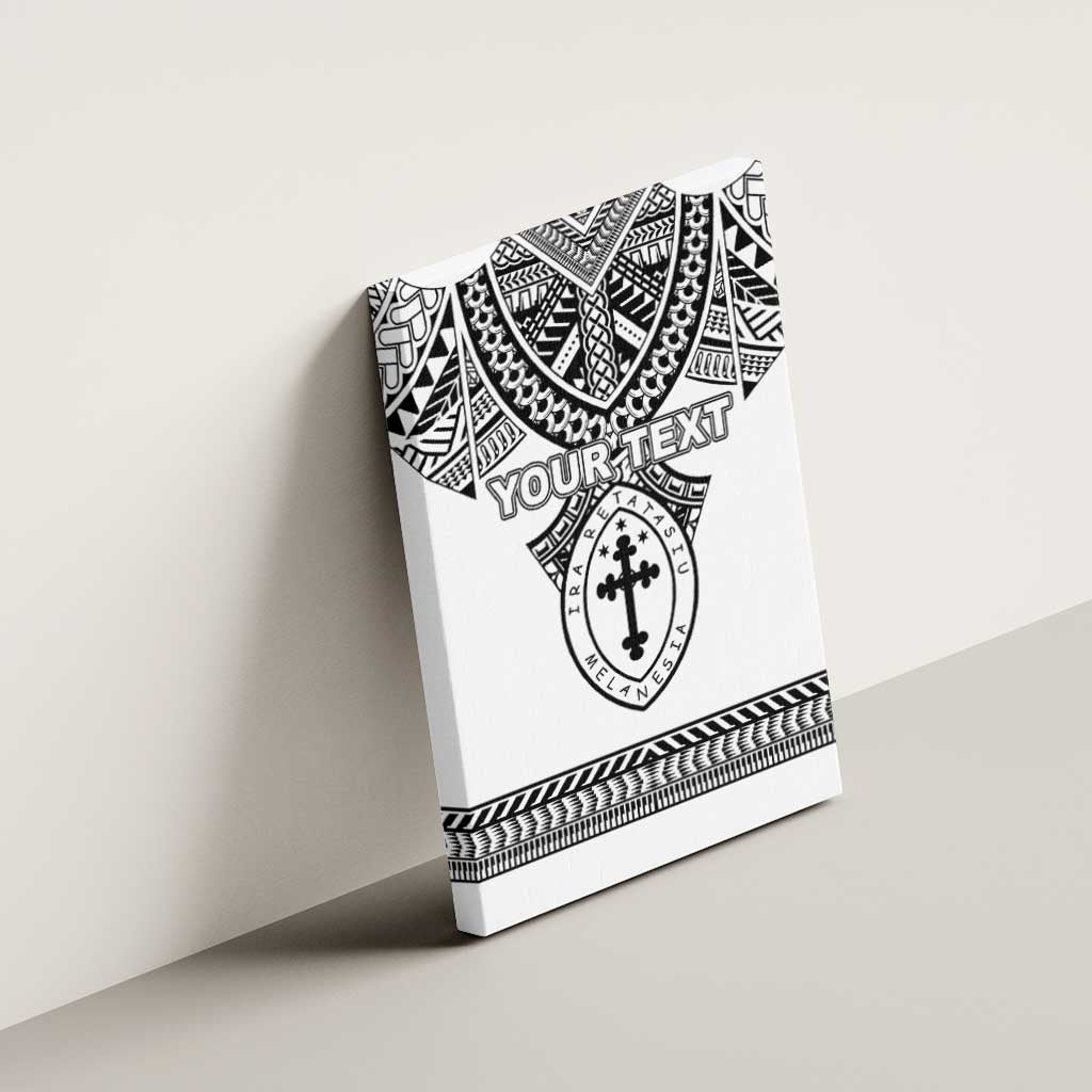Personalised Melanesian Brotherhood Canvas Wall Art With Tribal Pattern - Polynesian Pride