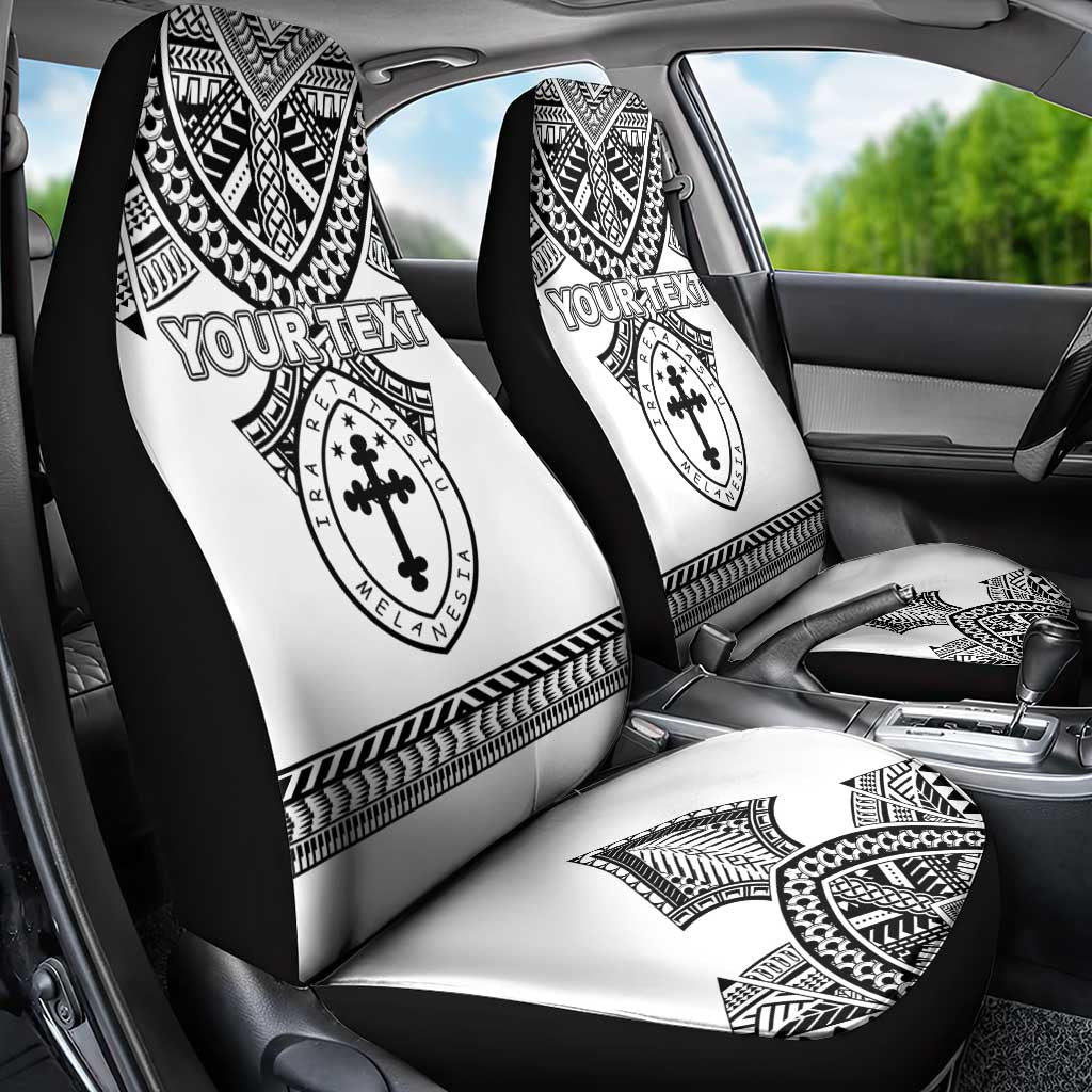 Personalised Melanesian Brotherhood Car Seat Cover With Tribal Pattern - Polynesian Pride