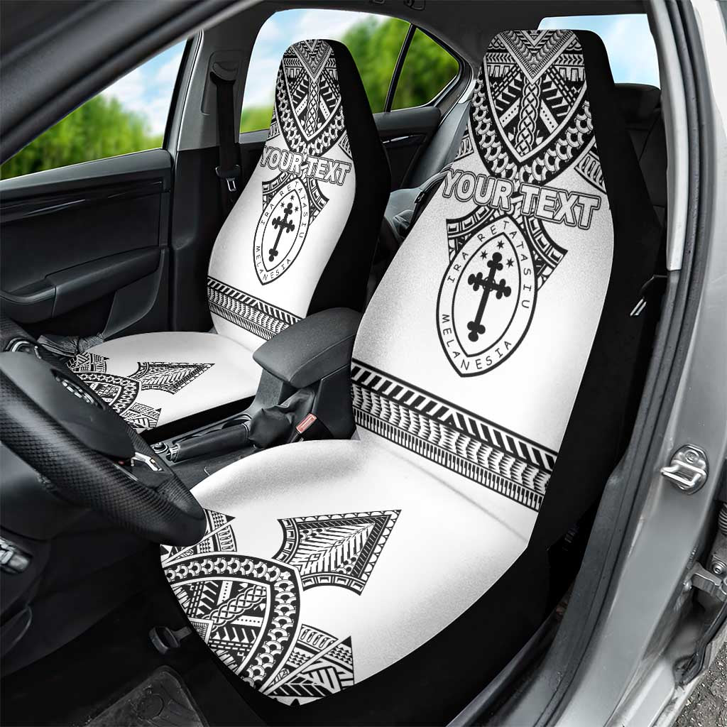 Personalised Melanesian Brotherhood Car Seat Cover With Tribal Pattern - Polynesian Pride