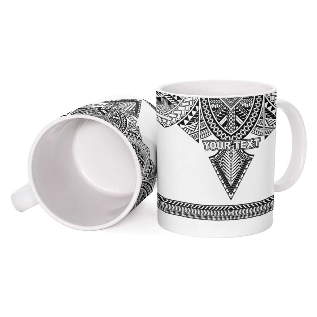 Personalised Melanesian Brotherhood Ceramic Mug With Tribal Pattern - Polynesian Pride
