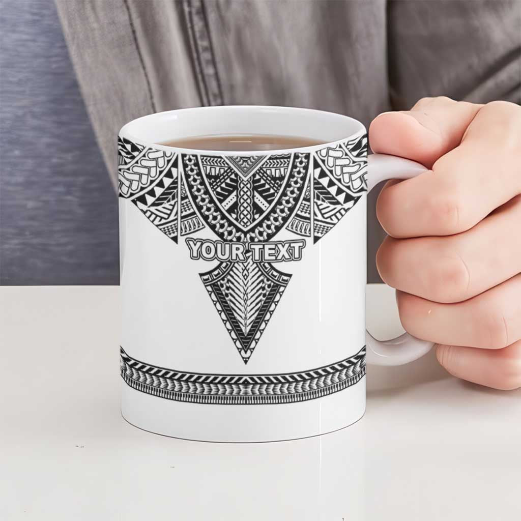 Personalised Melanesian Brotherhood Ceramic Mug With Tribal Pattern - Polynesian Pride