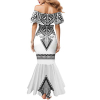 Personalised Melanesian Brotherhood Family Matching Mermaid Dress and Hawaiian Shirt With Tribal Pattern - Polynesian Pride