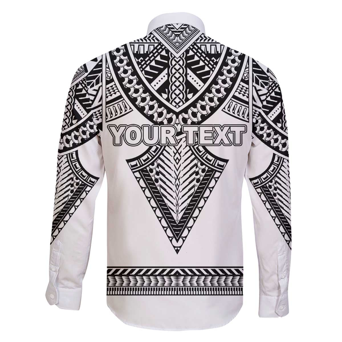 Personalised Melanesian Brotherhood Family Matching Off The Shoulder Long Sleeve Dress and Hawaiian Shirt With Tribal Pattern - Polynesian Pride