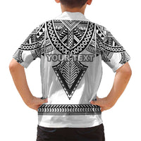 Personalised Melanesian Brotherhood Family Matching Off Shoulder Maxi Dress and Hawaiian Shirt With Tribal Pattern - Polynesian Pride