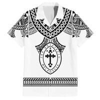Personalised Melanesian Brotherhood Family Matching Off Shoulder Maxi Dress and Hawaiian Shirt With Tribal Pattern - Polynesian Pride