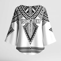 Personalised Melanesian Brotherhood Kimono Sleeve Blouse With Tribal Pattern - Polynesian Pride