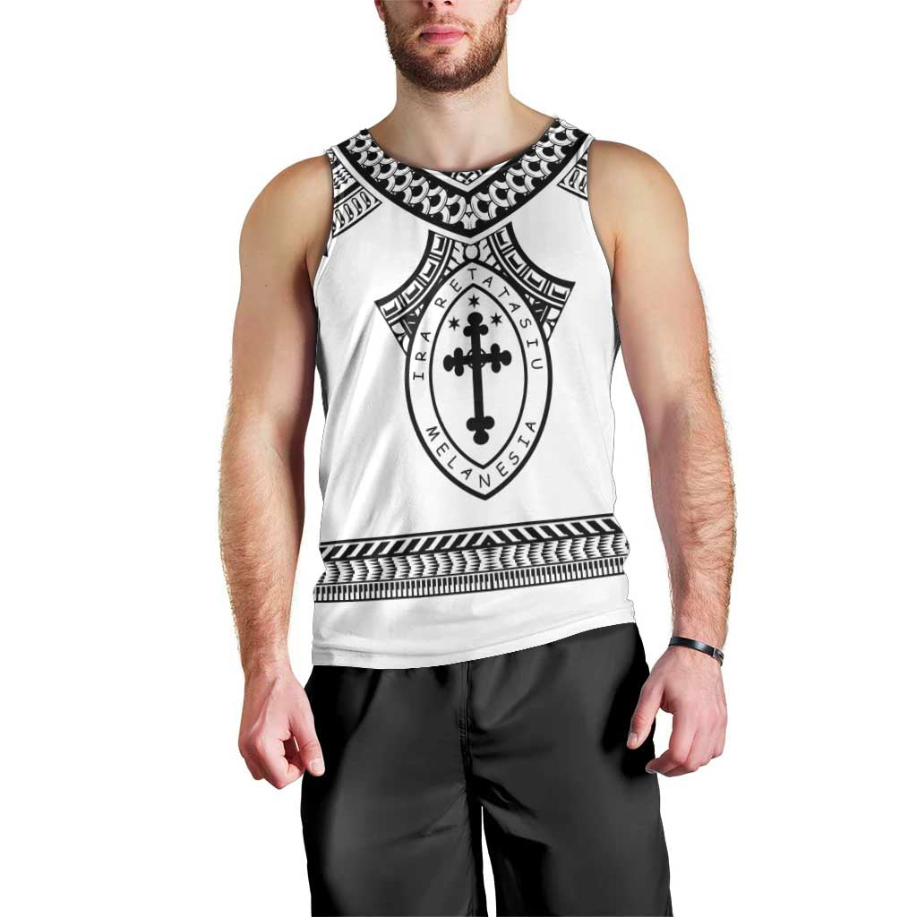 Personalised Melanesian Brotherhood Men Tank Top With Tribal Pattern - Polynesian Pride