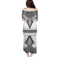 Personalised Melanesian Brotherhood Puletasi With Tribal Pattern - Polynesian Pride