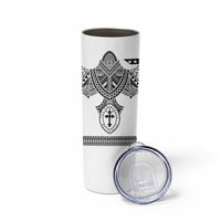 Personalised Melanesian Brotherhood Skinny Tumbler With Tribal Pattern LT05 - Polynesian Pride
