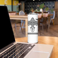 Personalised Melanesian Brotherhood Skinny Tumbler With Tribal Pattern LT05 - Polynesian Pride