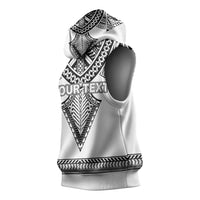 Personalised Melanesian Brotherhood Sleeveless Hoodie With Tribal Pattern - Polynesian Pride