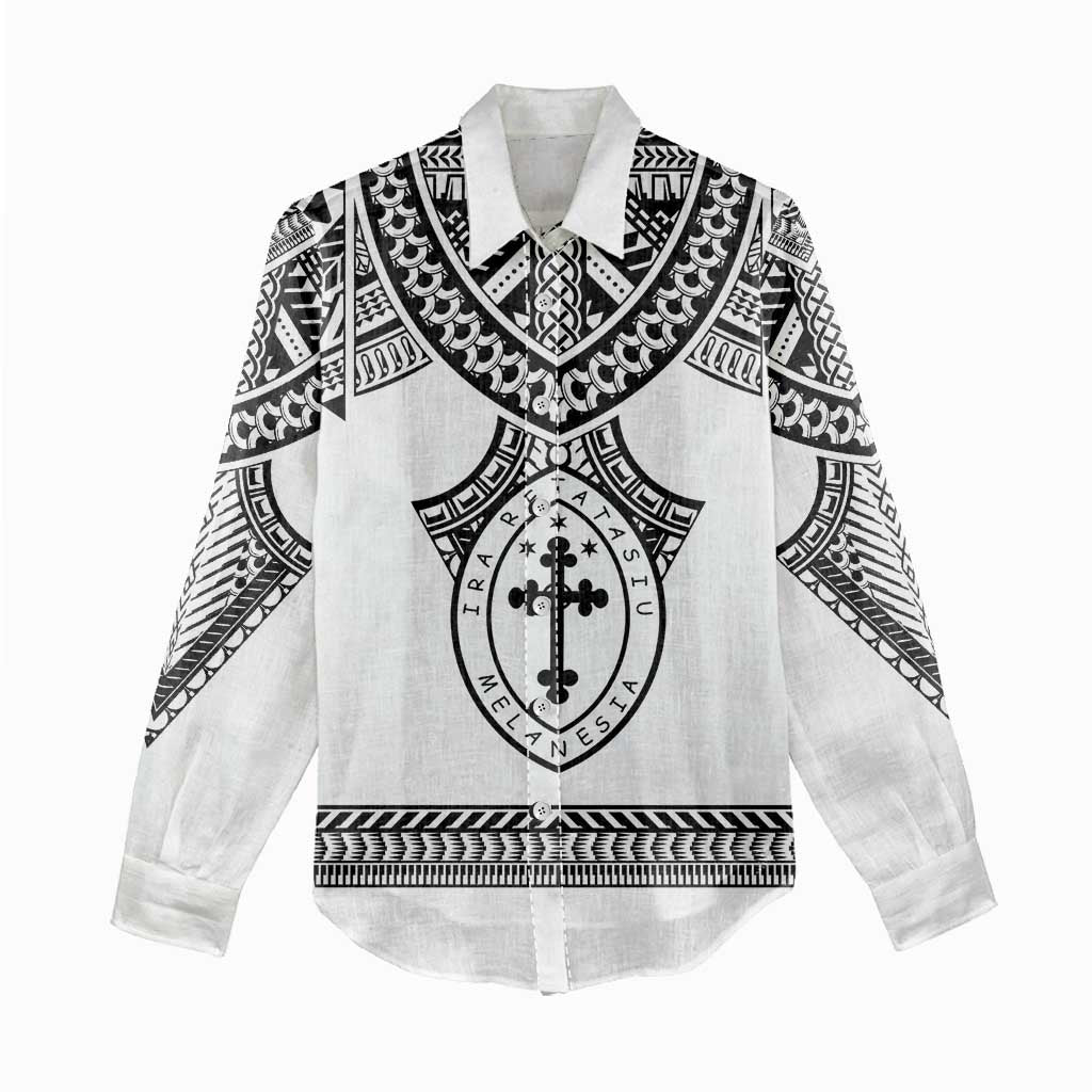 Personalised Melanesian Brotherhood Women Casual Shirt With Tribal Pattern - Polynesian Pride