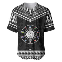 Personalised Melanesian Brotherhood Baseball Jersey Ministry Faith And Mission LT05 Black - Polynesian Pride