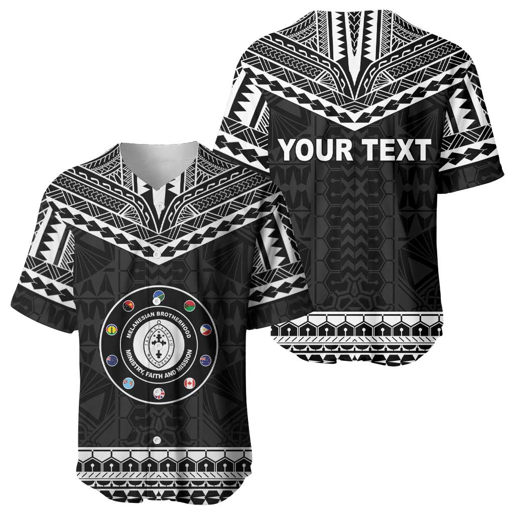 Personalised Melanesian Brotherhood Baseball Jersey Ministry Faith And Mission LT05 - Polynesian Pride