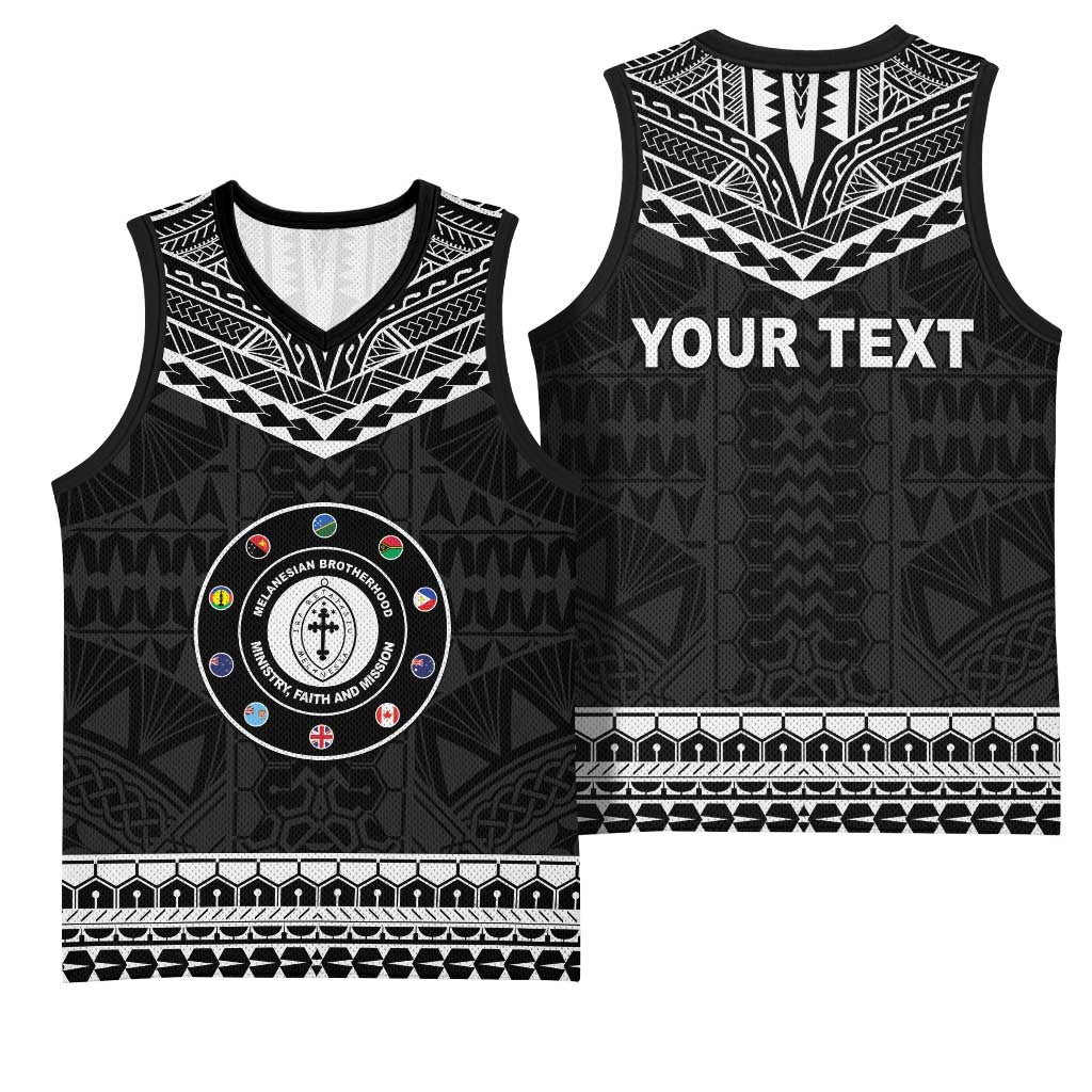 Personalised Melanesian Brotherhood Basketball Jersey Ministry Faith And Mission - Polynesian Pride