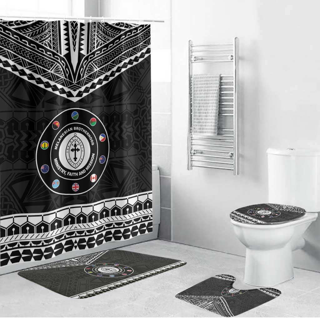 Melanesian Brotherhood Bathroom Set Ministry Faith And Mission LT05 Bathroom Set (4 pcs) Black - Polynesian Pride