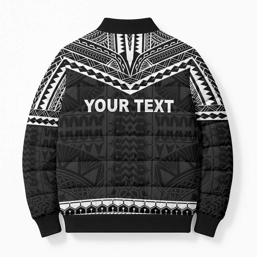 Personalised Melanesian Brotherhood Bomber Puffer Jacket Ministry Faith And Mission - Polynesian Pride