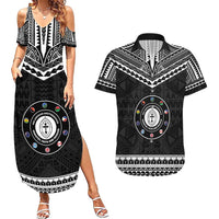 Personalised Melanesian Brotherhood Couples Matching Summer Maxi Dress and Hawaiian Shirt Ministry Faith And Mission - Polynesian Pride