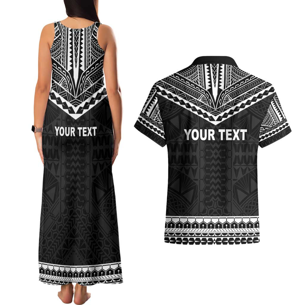 Personalised Melanesian Brotherhood Couples Matching Tank Maxi Dress and Hawaiian Shirt Ministry Faith And Mission - Polynesian Pride