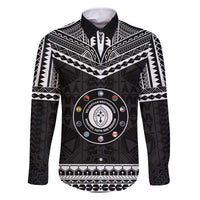 Personalised Melanesian Brotherhood Family Matching Off The Shoulder Long Sleeve Dress and Hawaiian Shirt Ministry Faith And Mission - Polynesian Pride