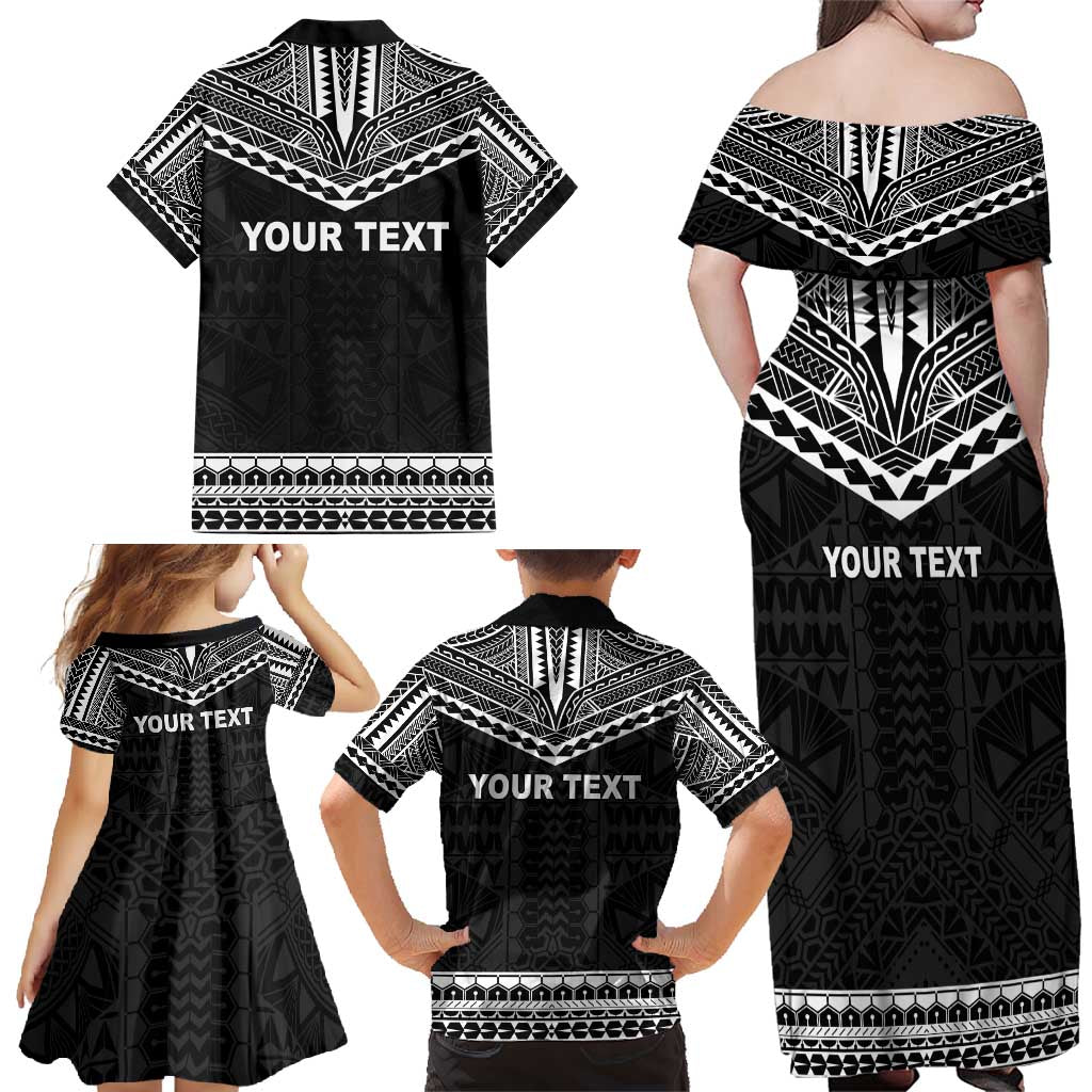 Personalised Melanesian Brotherhood Family Matching Off Shoulder Maxi Dress and Hawaiian Shirt Ministry Faith And Mission - Polynesian Pride