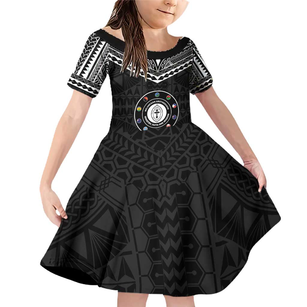 Personalised Melanesian Brotherhood Family Matching Off Shoulder Short Dress and Hawaiian Shirt Ministry Faith And Mission - Polynesian Pride