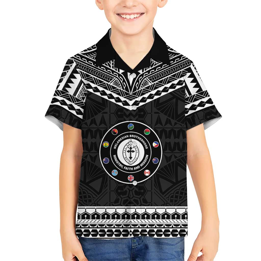 Personalised Melanesian Brotherhood Kid Hawaiian Shirt Ministry Faith And Mission - Polynesian Pride
