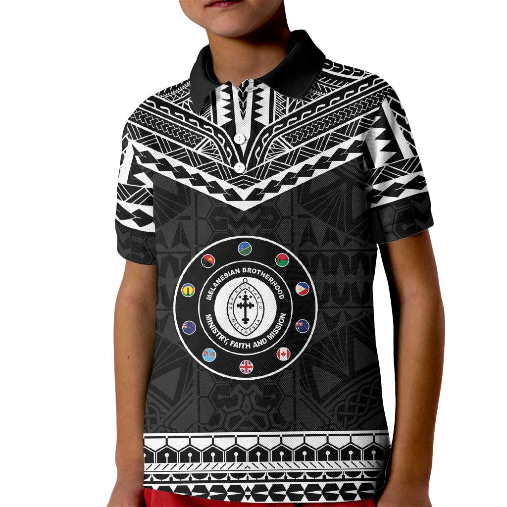 Personalised Melanesian Brotherhood Kid Polo Shirt Ministry Faith And Mission - Polynesian Pride