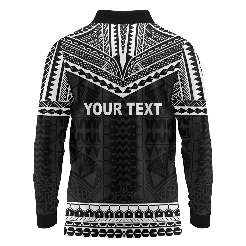 Personalised Melanesian Brotherhood Long Sleeve Polo Shirt Ministry Faith And Mission - Polynesian Pride