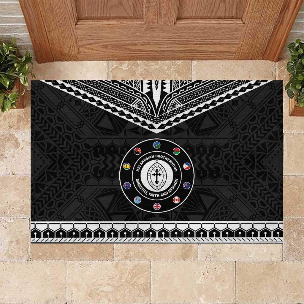 Melanesian Brotherhood Rubber Doormat Ministry Faith And Mission - Polynesian Pride
