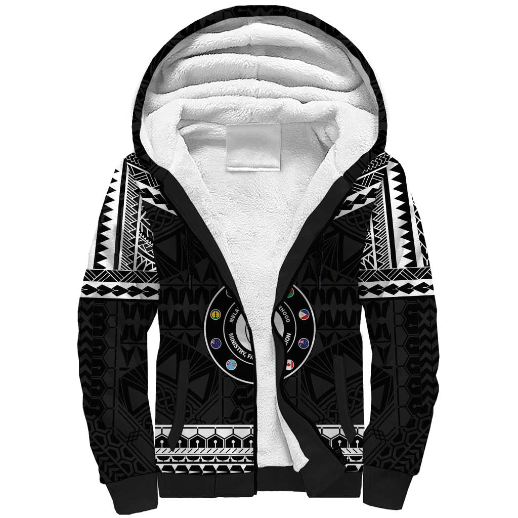 Personalised Melanesian Brotherhood Sherpa Hoodie Ministry Faith And Mission - Polynesian Pride
