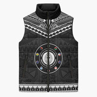 Personalised Melanesian Brotherhood Sleeveless Puffer Jacket Ministry Faith And Mission - Polynesian Pride