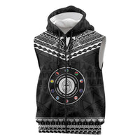 Personalised Melanesian Brotherhood Sleeveless Zip Hoodie Ministry Faith And Mission - Polynesian Pride