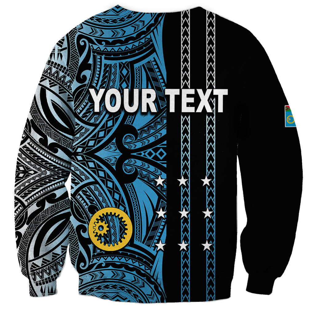Custom Vanuatu Sanma Sweatshirt Polynesian Tribal LT6 - Polynesian Pride